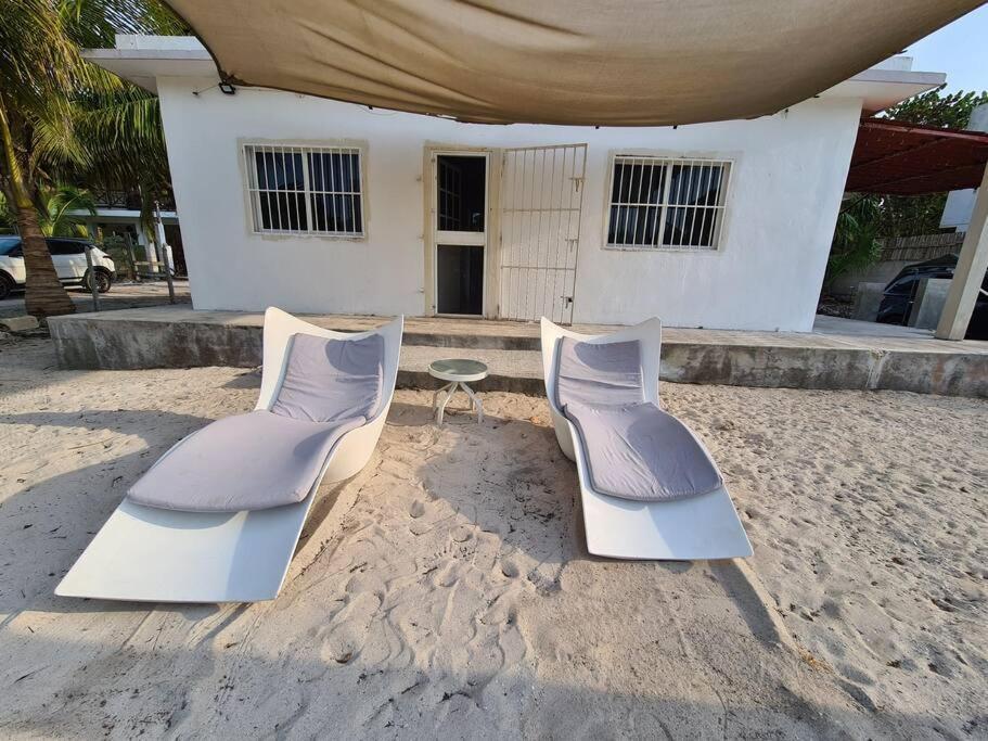 Casa Perla Marina, Pequena Casa Frente A La Playa. Apartment El Cuyo Luaran gambar